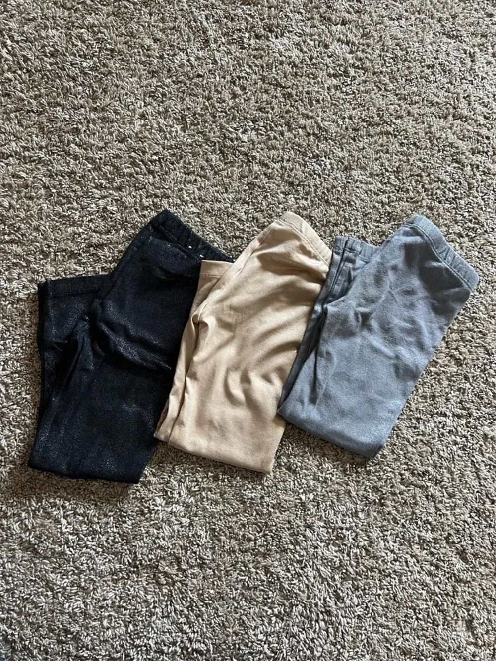 Bundle of Little Girls Sparkle Leggings Size 4t